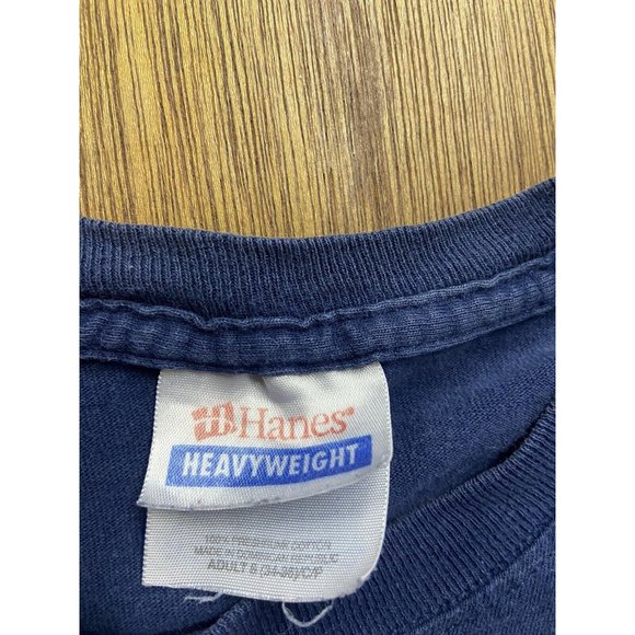 Texas Straight Edge GROW Blue Graphic Crew Neck Tee Hanes Small - Picture 3 of 8